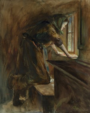 Mother Misery by Georg Pauli Oil Painting