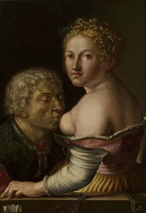 Caritas Romana by Georg Pencz Oil Painting