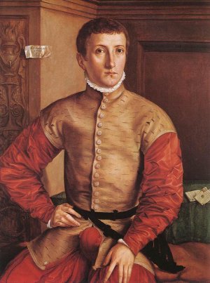 Portrait of a Seated Youth Oil painting by Georg Pencz