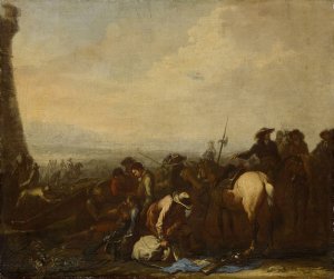 Nach der Schlacht by Georg Philipp Rugendas Oil Painting