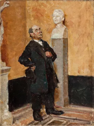 From Thorvaldsens Museum by Georg Seligmann Oil Painting