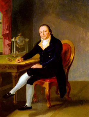 Der Uhrmacher by Georg Volmar Oil Painting