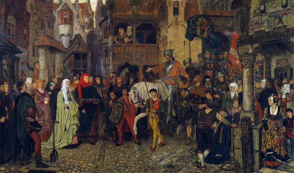Main Product Photo of The Entry of Sten Sture the Elder into Stockholm  Painting by Georg Von Rosen