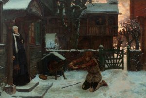 The Prodigal Son by Georg Von Rosen Oil Painting