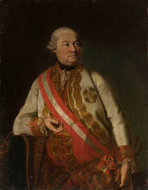 Portrait of count Andreas Hadik von Futak by Georg Weikert Oil Painting