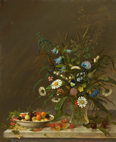 Field Flowers  by George A. Beigel - Hand-Painted Oil Painting Reproduction