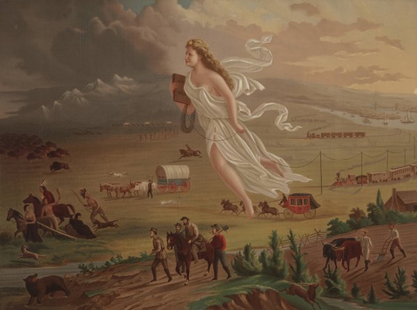 Main Product Photo of American progress  Painting by George A Crofutt