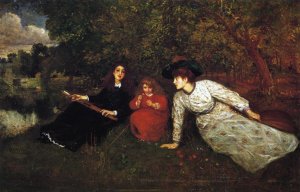 Cupid's Arrow by George Adolphus Storey Oil Painting
