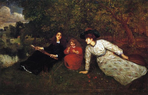 Cupid's Arrow by George Adolphus Storey - Hand-Painted Oil Painting Reproduction