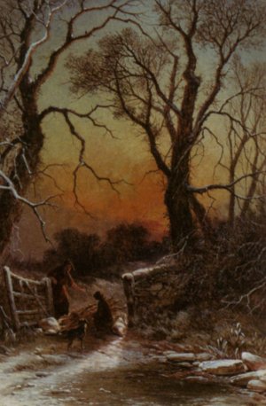 The Paddock Gate by George Augustsus Williams Oil Painting