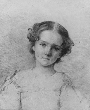 Head of a Girl from McGuire Scrapbook by George Augustus Baker - Hand-Painted Oil Painting Reproduction