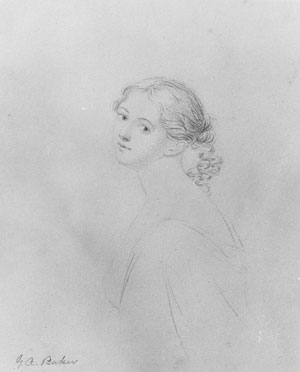 Head of a Woman from McGuire Scrapbook by George Augustus Baker - Hand-Painted Oil Painting Reproduction