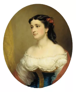 Mrs. William Loring Andrews by George Augustus Baker Oil Painting