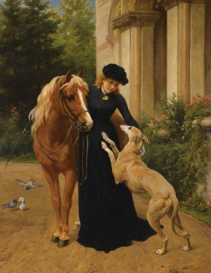 Welcome Home by George Augustus Holmes Oil Painting