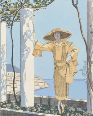 Amalfi. Robe, de Worth by George Barbier Oil Painting