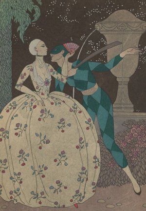 Arlequin by George Barbier Oil Painting