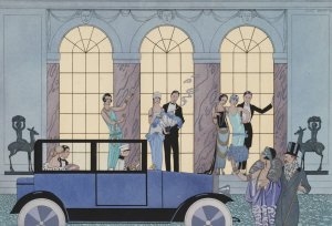Au Revoir by George Barbier Oil Painting