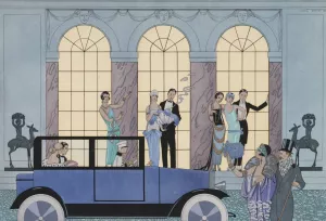 Au Revoir by George Barbier Oil Painting
