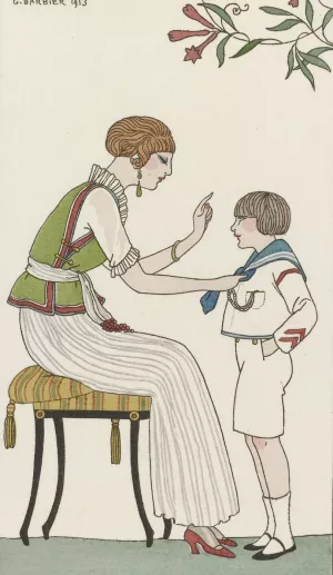 Blouse japonais by George Barbier Oil Painting