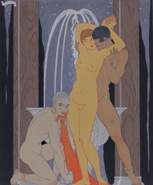 Clodia accompanying her brother by George Barbier Oil Painting