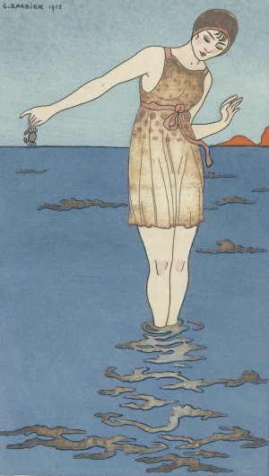 Costume de bain Oil painting by George Barbier