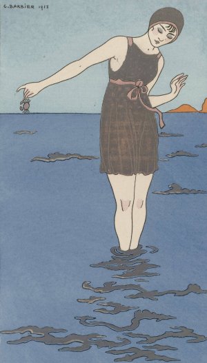Costume de bain by George Barbier Oil Painting