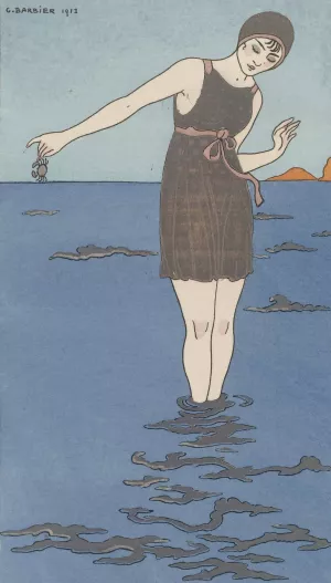Costume de bain Oil painting by George Barbier