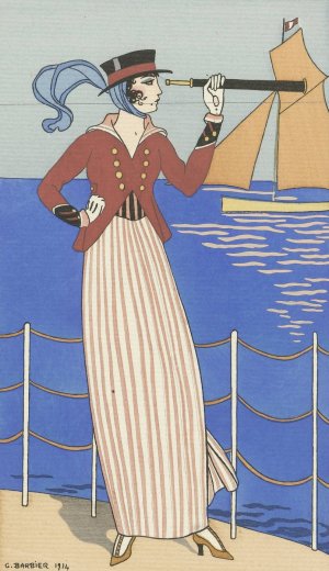 Costume de Yacht by George Barbier Oil Painting