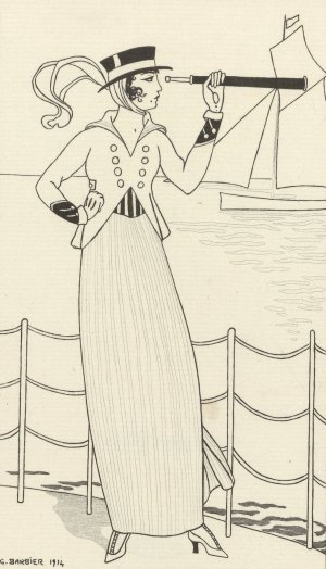 Costume de Yacht by George Barbier Oil Painting
