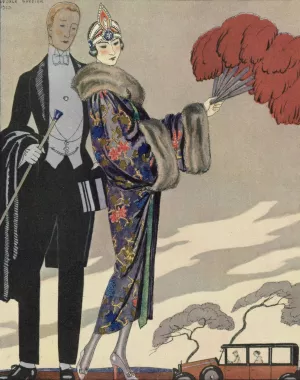 Evening Attire by George Barbier Oil Painting