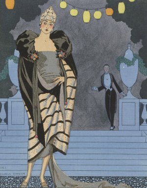 Evening Attire by George Barbier Oil Painting