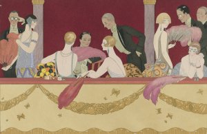 Eventails by George Barbier Oil Painting