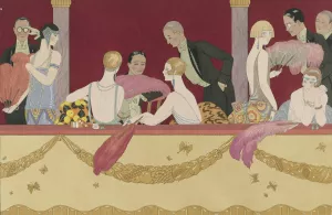 Eventails by George Barbier Oil Painting