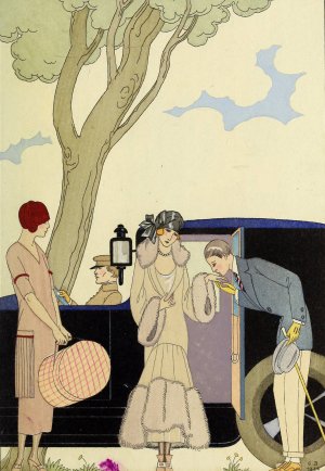 Falbalas et fanfreluches, L'Ensie by George Barbier Oil Painting