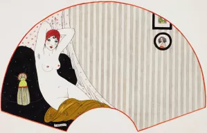 Femme nue sur un divan by George Barbier Oil Painting