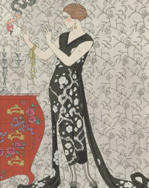 Fumee; Robe du soir, de Beer by George Barbier Oil Painting