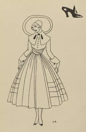 Gazette du Bon Ton, 2e annee, No. 8, 9, p. 26. by George Barbier Oil Painting