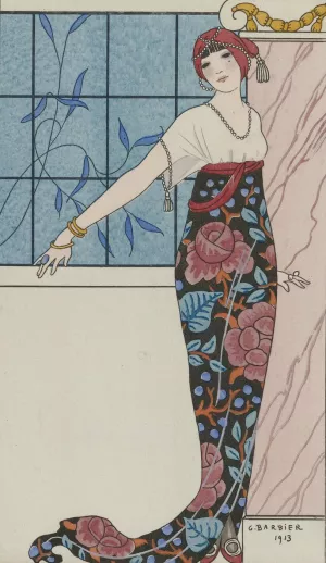 Grande robe du soir Oil painting by George Barbier
