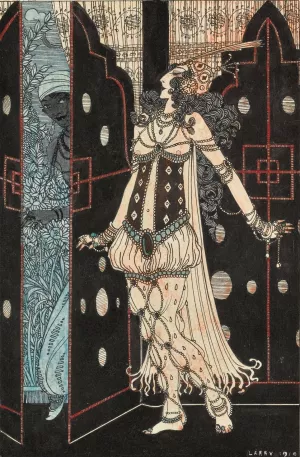 Ida Rubinstein and Vaslav Nijinsky in Scheherazade by George Barbier Oil Painting
