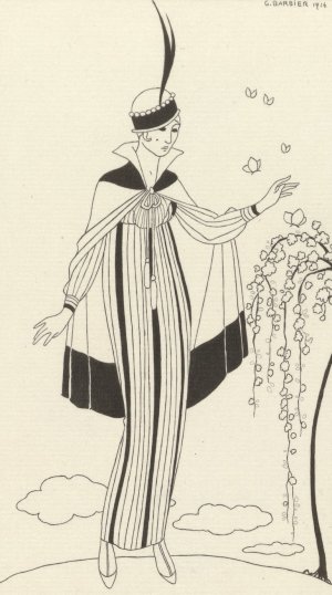 Journal des Dames et des Modes, Costumes Parisiens, 1914, No. 150 by George Barbier Oil Painting