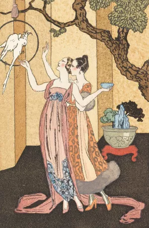 La guirlande des mois Oil painting by George Barbier