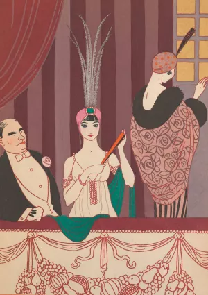 La Loge by George Barbier Oil Painting