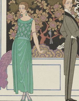 La premiere imprudence ; Robe du soir, de Beer by George Barbier Oil Painting