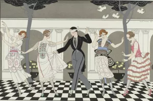 L'Amour est aveugle by George Barbier Oil Painting