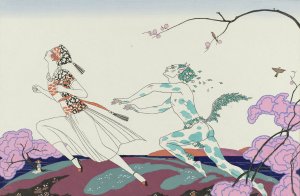 L'Apres-Midi d'un faune by George Barbier Oil Painting