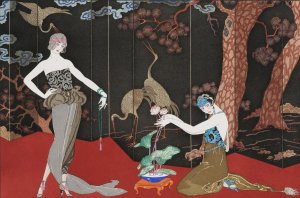 Le Gout des Laque by George Barbier Oil Painting