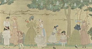 Le Jeu des Marionnettes by George Barbier Oil Painting