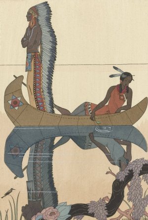 Le long du Missouri by George Barbier Oil Painting