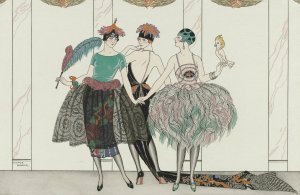 Les Belles Sauvagesses de 1920 by George Barbier Oil Painting