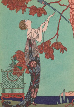 L'Oiseau Volage by George Barbier Oil Painting